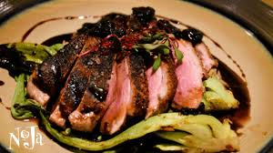 NoJa signature dishes Hanger SteakDry Aged Sous Vide Pork ChopLamb Chops